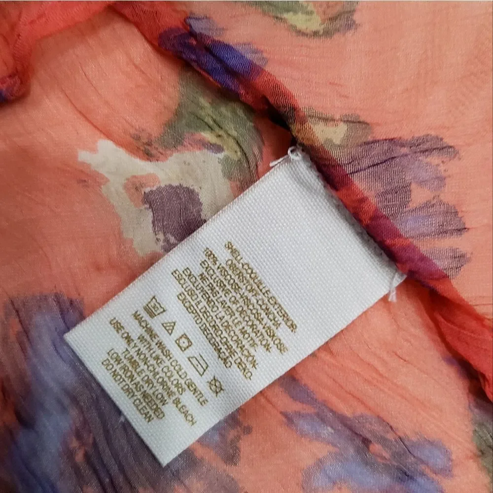 Free People Cheer Chiffon Katomi Cardigan Size L